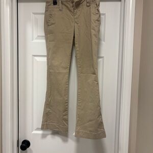 American Eagle Outfitters Tan Flare Jeans